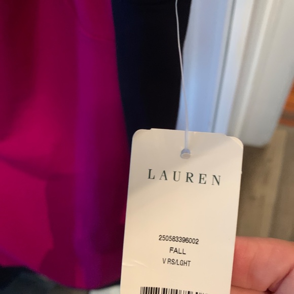 Lauren by Ralph Lauren color‎ block dress. NWT. Retail 130 - Picture 3 of 8